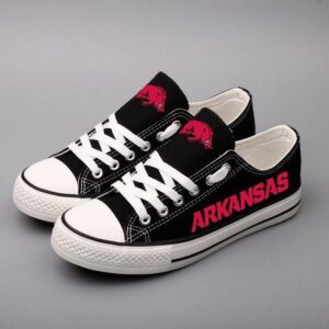 Novelty Design Arkansas Razorbacks Shoes Low Top Canvas Shoes