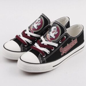 Novelty Design Florida State Seminoles Shoes Low Top Canvas Shoes