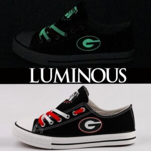 Novelty Design Georgia Bulldogs Shoes Low Top Canvas Shoes