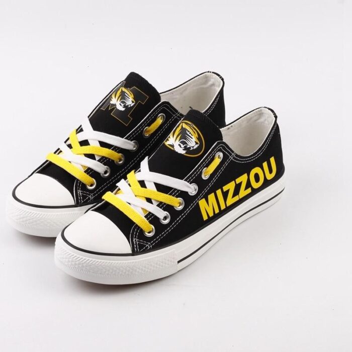 Novelty Design Missouri Tigers Shoes Low Top Canvas Shoes