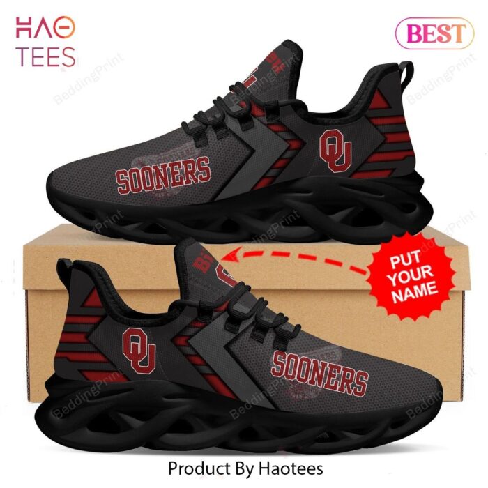 Oklahoma Sooners Custom Personalized NCAA Max Soul Shoes