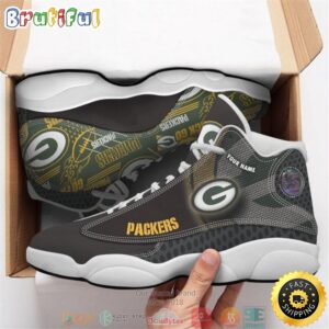 Personalized Green Bay Packers NFL Team 6 Air Jordan 13 Sneaker Shoes