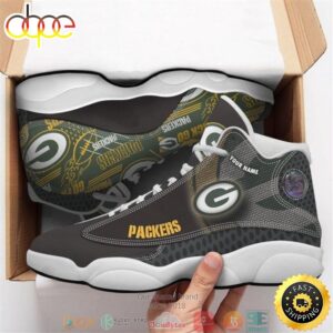 Personalized Green Bay Packers NFL Team 6 Air Jordan 13 Sneaker Shoes