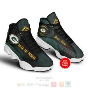 Personalized Green Bay Packerss Nfl Custom Air Jordan 13 Shoes