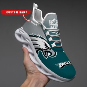 Philadelphia Eagles Personalized Custom Name Max Soul Shoes