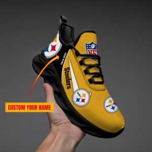 Pittsburgh Steelers Personalized Luxury NFL Max Soul Shoes 281122