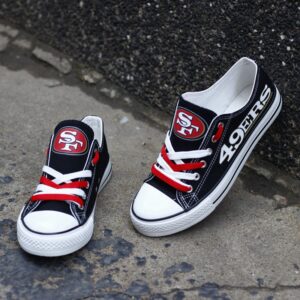 San Francisco 49ers Mens Shoes Low Top Canvas Shoes