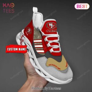 San Francisco 49ers NFL Custum Name Max Soul Shoes