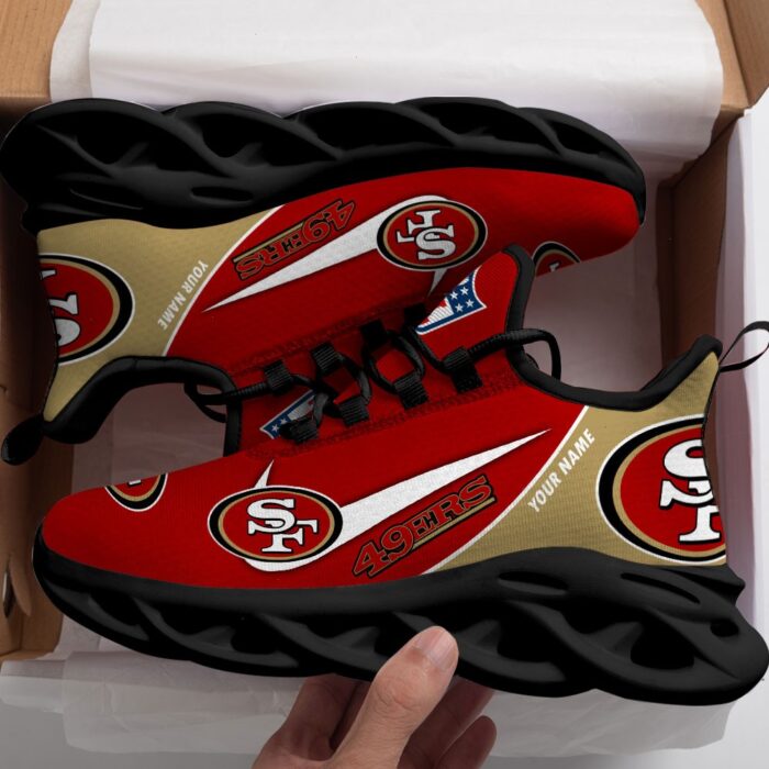 San Francisco 49ers Personalized Luxury NFL Max Soul Shoes 281122