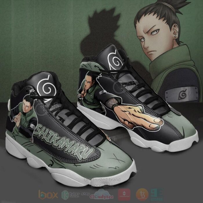 Shikamaru Nara Naruto Custom Anim Air Jordan 13 Shoes