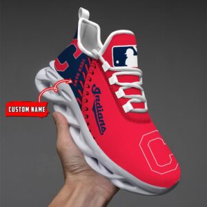 USA MLB Cleveland Indians Max Soul Sneaker Custom Name 87K2023