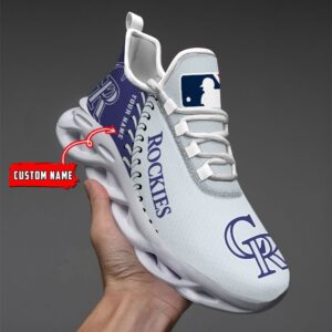USA MLB Colorado Rockies Max Soul Sneaker Custom Name 87K2023