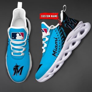 USA MLB Miami Marlins Max Soul Sneaker Custom Name 87K2023