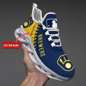USA MLB Milwaukee Brewers Max Soul Sneaker Custom Name 87K2023