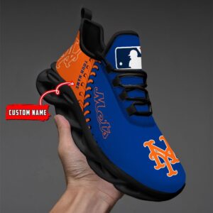 USA MLB New York Mets Max Soul Sneaker Custom Name 87K2023