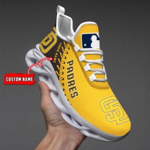 USA MLB San Diego Padres Max Soul Sneaker Custom Name 87K2023