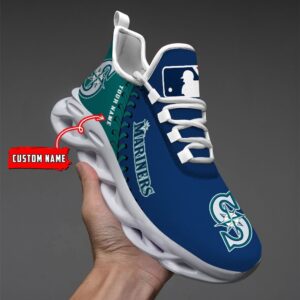 USA MLB Seattle Mariners Max Soul Sneaker Custom Name 87K2023