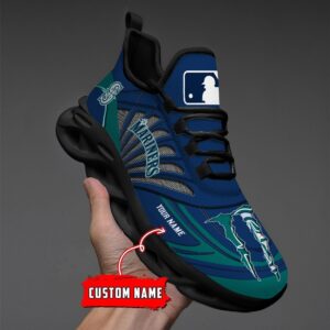 USA MLB Seattle Mariners Max Soul Sneaker Custom Name 88K2023