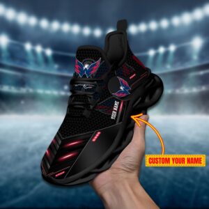 Washington Capitals Personalized NHL Sport Black Max Soul Shoes