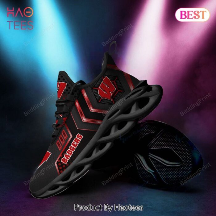 Wisconsin Badgers NCAA Red Mix Black Max Soul Shoes