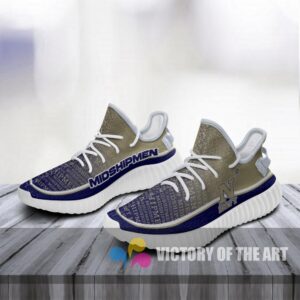 Words In Line Logo Navy Midshipmen Yeezy Shoes